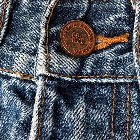 Arizona Jeans Boys 10 Regular Adjustable Waist Med Blue Wash Pockets Pants Loose - Picture 4 of 9